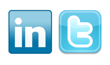 linkedin and twitter